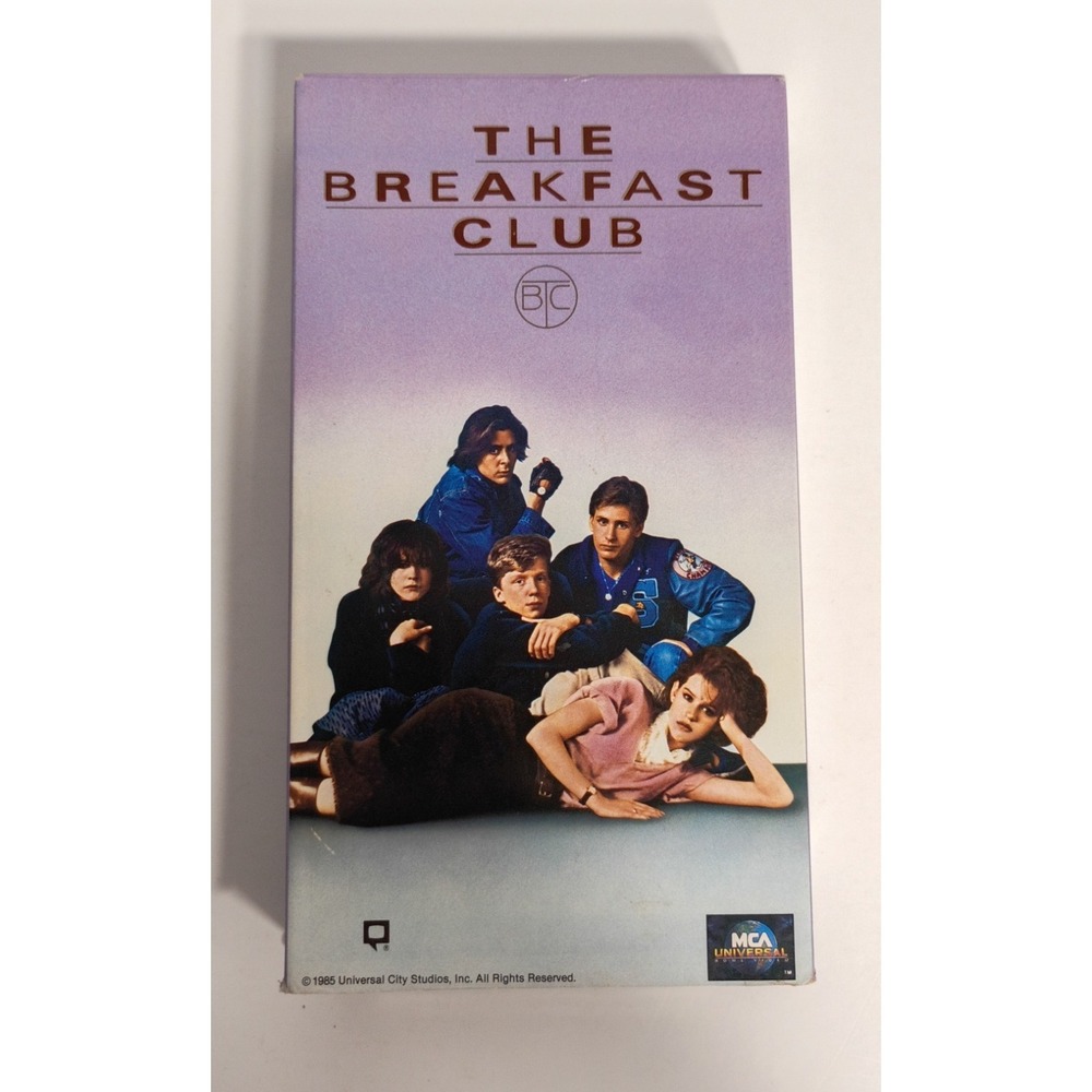 The Breakfast Club VHS 1985 Teen Drama Comedy John Hughes Classic